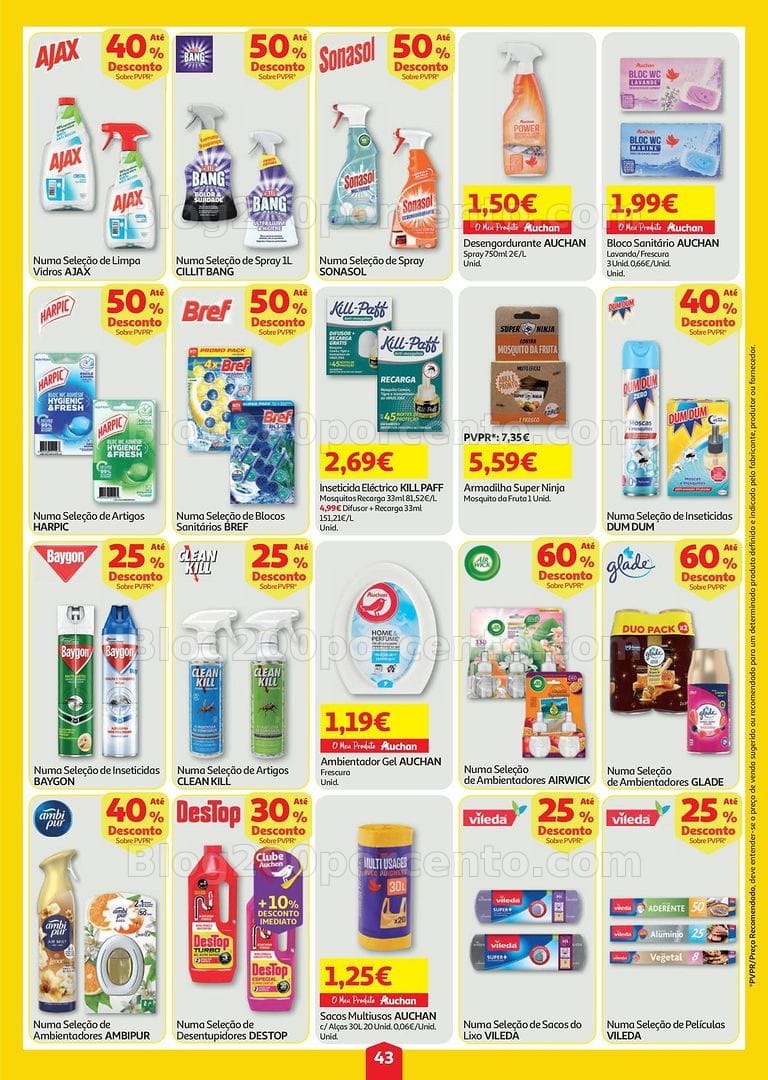Antevisão Folheto AUCHAN Super Poupança Promoções de 30 julho a 5 agosto